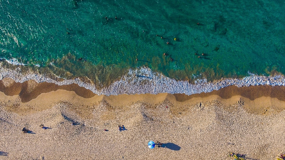 Beach sea water sand