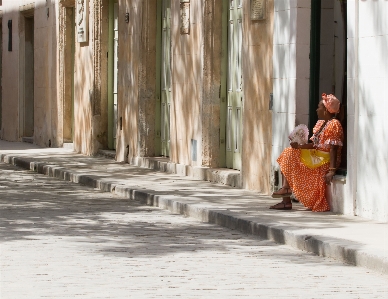 Wood woman street floor Photo