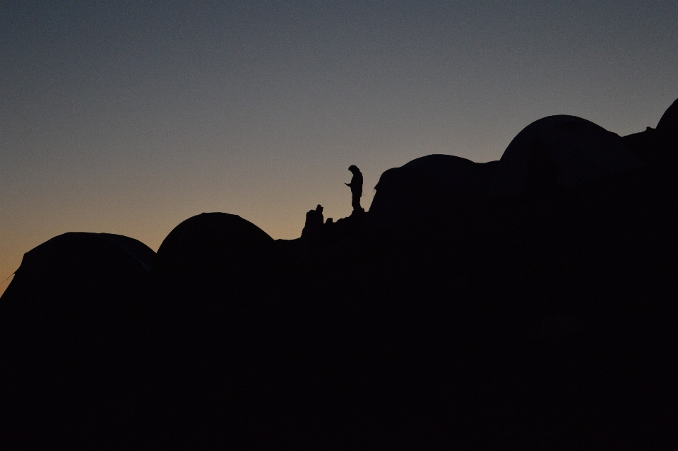 Landschaft draussen rock silhouette