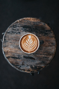 Coffee spiral latte table Photo