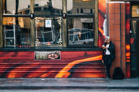 Man pedestrian road street Photo