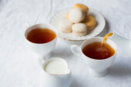 Foto Tè tazza cibo amaretto