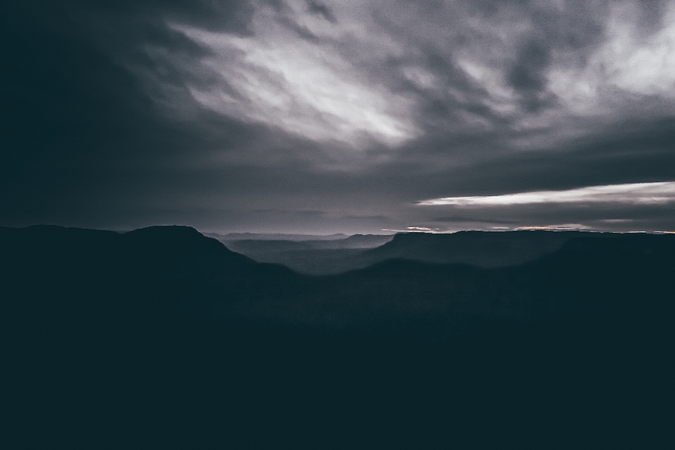 Landschaft horizont berg wolke