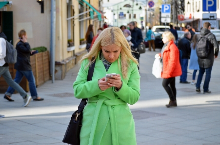 Pedestrian person winter people Photo