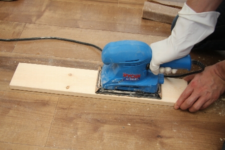 Work hand wood floor Photo