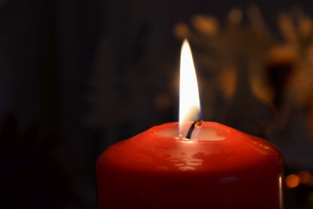 Light flame darkness candle Photo