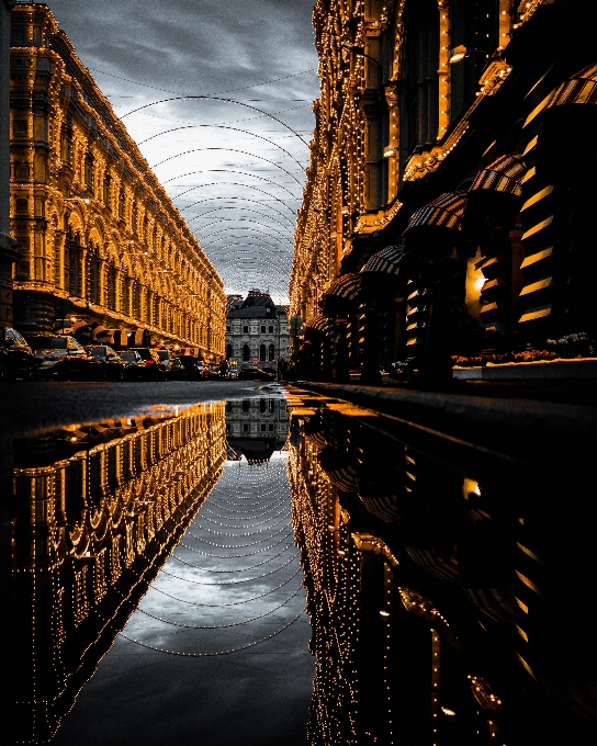 Acqua architettura cielo notte