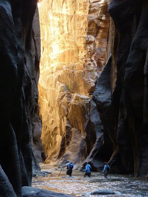 Landscape water rock walking