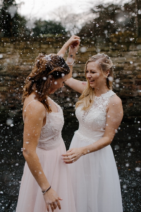 Novia vestido fotografía mujer