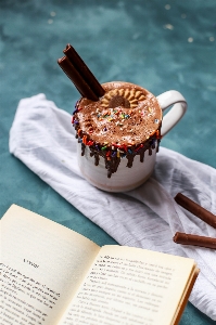 Photo Tasse nourriture chocolat glace