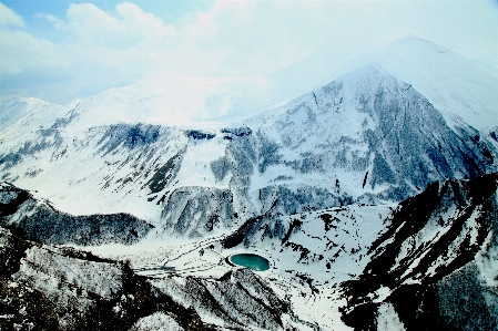 Landscape rock mountain snow Photo