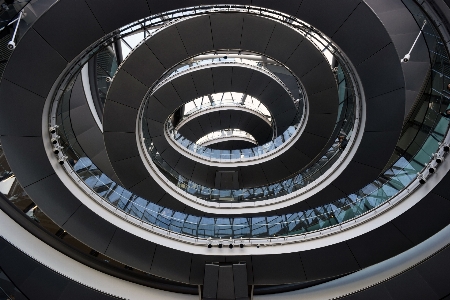 Architecture wheel spiral interior Photo