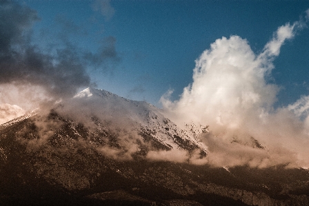 Landscape horizon mountain cloud Photo