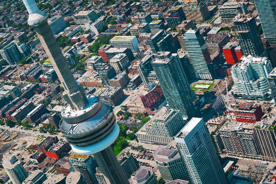 空 スカイライン 写真撮影 建物