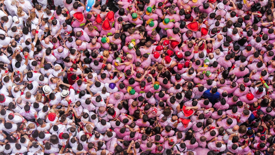 Persone folla ricreazione pubblico