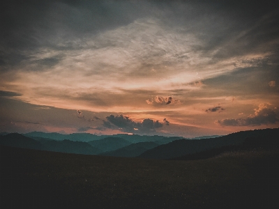 Landscape horizon mountain cloud Photo