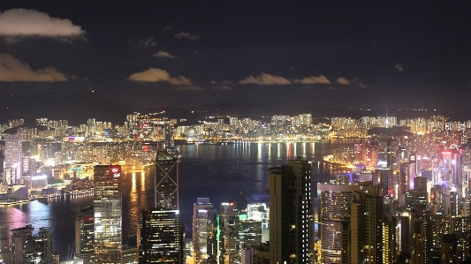 Water sky skyline night Photo