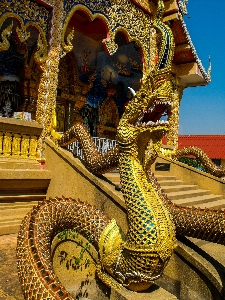 Carnival place of worship thailand gold Photo