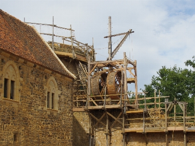 Structure sky wood house Photo