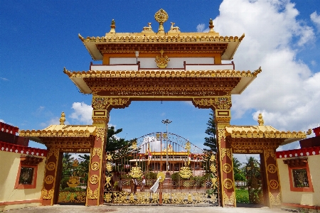 Foto Langit bangunan istana lengkungan