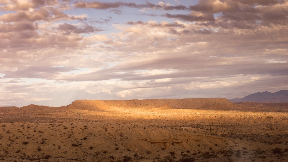 Paysage sable horizon nuage