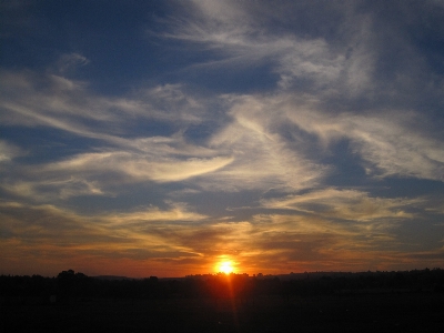 Landscape horizon glowing cloud Photo