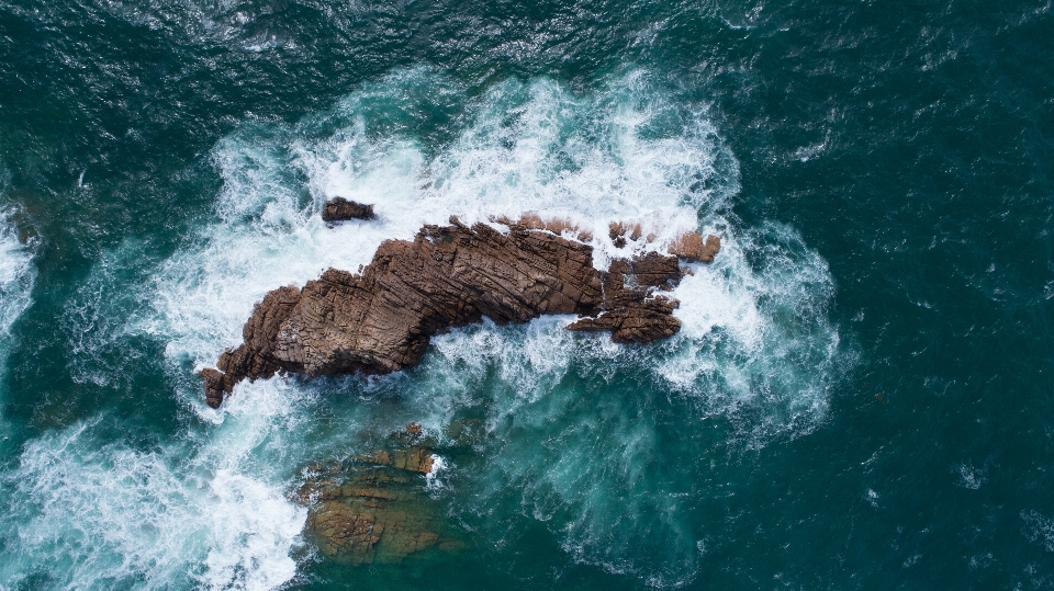 Mar costa água rock