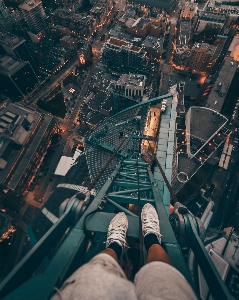 水 空 夜 建物 写真