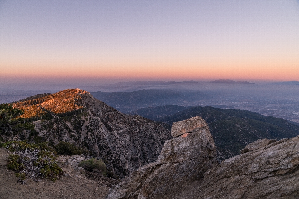 Paysage arbre rock horizon