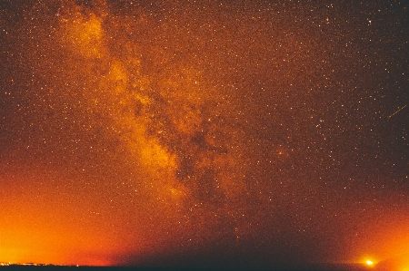 Foto Paesaggio cielo notte atmosfera