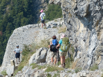 Rock walking mountain hiking Photo