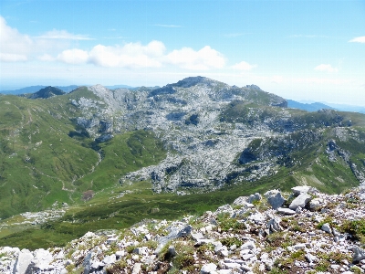 Landscape grass rock wilderness Photo