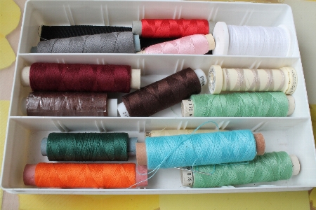 Plastic yarn material thread Photo