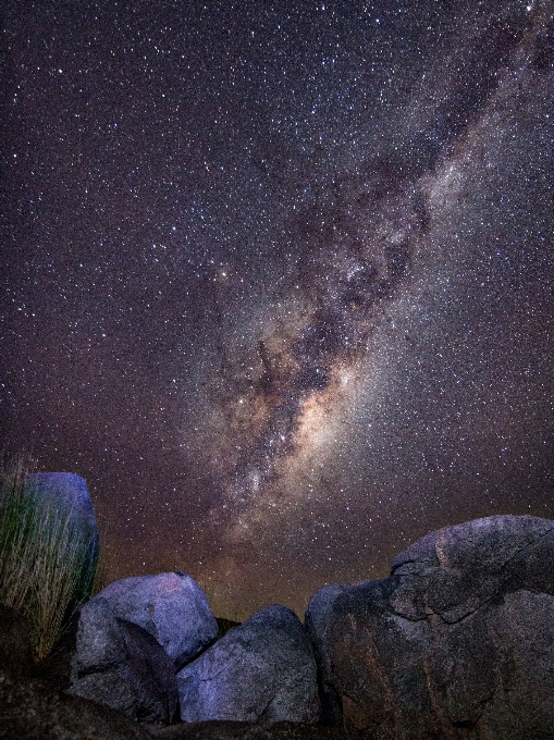 Paisaje naturaleza cielo noche