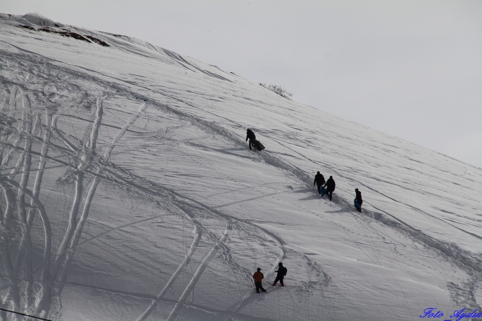 Landscape mountain snow winter