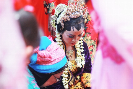 Girl carnival pink smile Photo