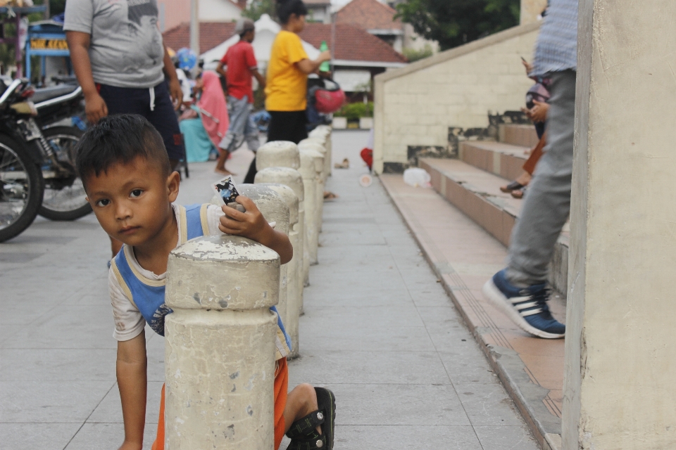 Jalan fotografi kendaraan anak