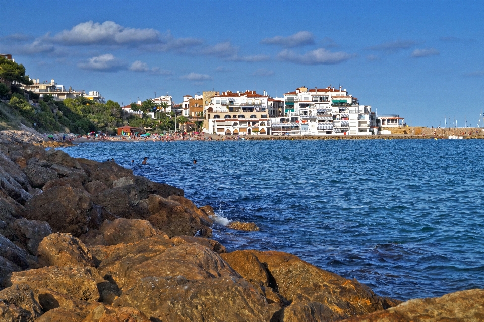 Spiaggia mare costa acqua