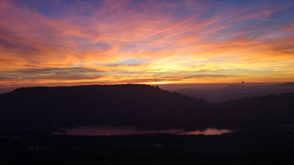 Sunset bourget lac sky afterglow