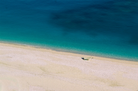 Turquoise beach blue myrtos Photo