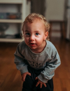 Toddler young boy eyes Photo