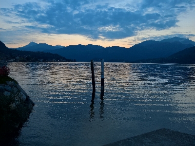 Lenno lake como dawn Photo