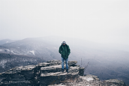 Adult adventure climber clouds Photo