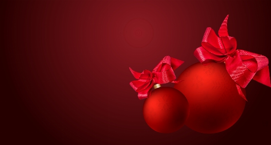 Christmas background balls bow Photo