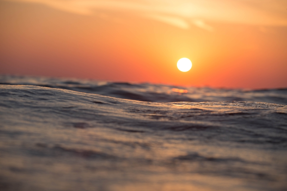 Ozean sonnenuntergang meer strand