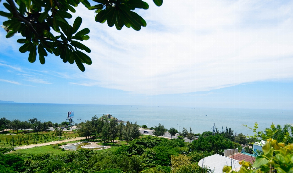 Laut pantai lanskap biru