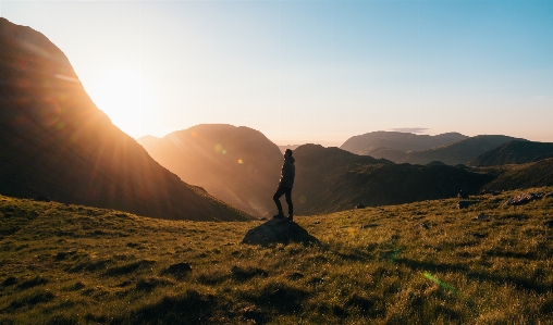 Adventure alone dawn daylight Photo