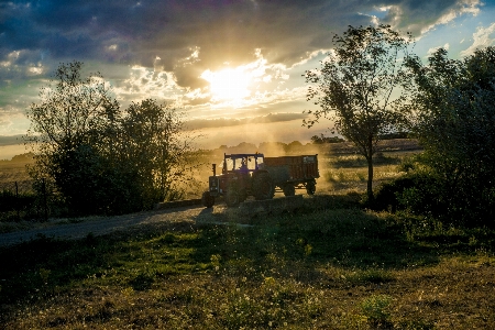 Clouds country countryside dawn Photo