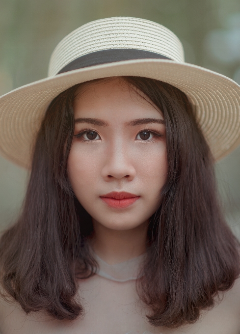 Blue beauty portrait girl