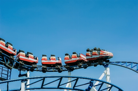 Landscape sky blue amusement park Photo